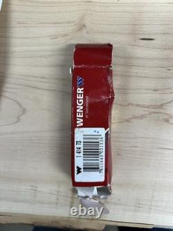 Vintage Wenger Delemont Swiss Army Knife Locking Blade With Box