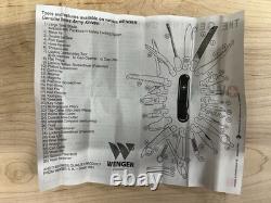 Vintage Wenger Delemont Swiss Army Knife Locking Blade With Box