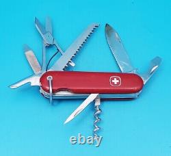 Vintage Wenger Forester 85mm Red Swiss Army Knife! Dog Leg Can Opener! With Bail