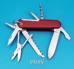 Vintage Wenger Forester 85mm Red Swiss Army Knife! Dog Leg Can Opener! With Bail