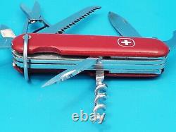 Vintage Wenger Forester 85mm Red Swiss Army Knife! Dog Leg Can Opener! With Bail