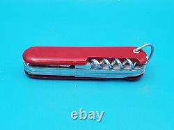 Vintage Wenger Forester 85mm Red Swiss Army Knife! Dog Leg Can Opener! With Bail