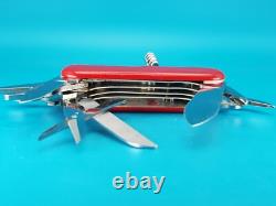 Vintage Wenger Pathfinder 2 Red Swiss Army Knife Multi Tool! RARE