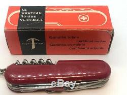 Vintage Wenger Skier Swiss Army Knife With Original OLD Box And Paperwork