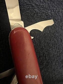 Vintage Wenger Swiss Army Knife Bail Early Can Opener with Original Sheath