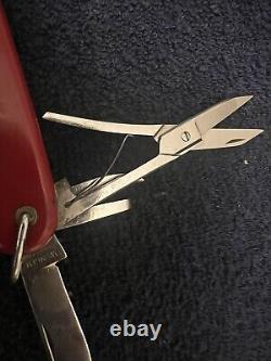 Vintage Wenger Swiss Army Knife Bail Early Can Opener with Original Sheath