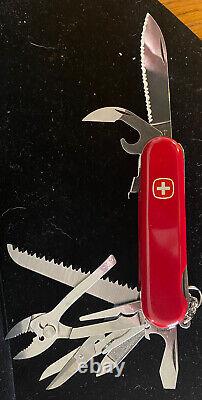 Vintage Wenger Swiss Army Knife Serrated Blade With Blade Lock Master