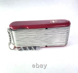 Vintage Wenger Swiss Army Knife Tool Multi tool 85mm 10 Layers XL RARE! Delemont