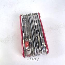 Vintage Wenger Swiss Army Knife Tool Multi tool 85mm 10 Layers XL RARE! Delemont