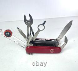 Vintage Wenger Swiss Army Knife Tool Multi tool 85mm 10 Layers XL RARE! Delemont
