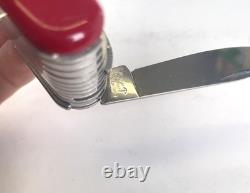 Vintage Wenger Swiss Army Knife Tool Multi tool 85mm 10 Layers XL RARE! Delemont