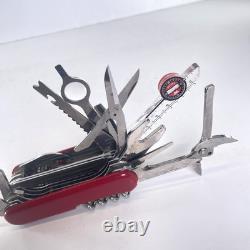 Vintage Wenger Swiss Army Knife Tool Multi tool 85mm 10 Layers XL RARE! Delemont