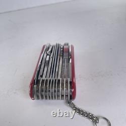 Vintage Wenger Swiss Army Knife Tool Multi tool 85mm 10 Layers XL RARE! Delemont