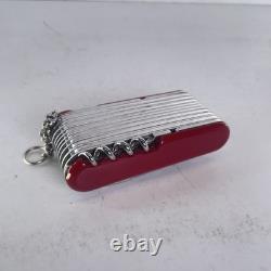 Vintage Wenger Swiss Army Knife Tool Multi tool 85mm 10 Layers XL RARE! Delemont