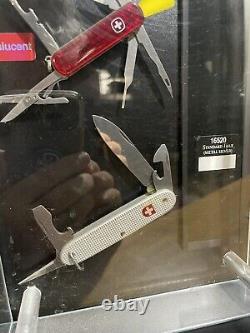 Vintage Wenger The Genuine Swiss Army Knife Rotating Store Display Case rare