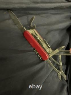 Vintage Wenger Tool Chest Plus Swiss Army Knife 85mm 10 Layers Very Good Easy