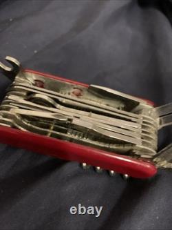 Vintage Wenger Tool Chest Plus Swiss Army Knife 85mm 10 Layers Very Good Easy