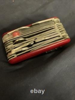 Vintage Wenger Tool Chest Plus Swiss Army Knife 85mm 10 Layers Very Good Easy