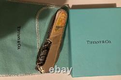 Vintage marked Sterling Silver 18k Tiffany Co Swiss Champ Army Many Tools Knife