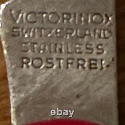 Vtg 1970's Switzerland Victorinox Executive Stainless ROSTFREI Swiss Army Knif