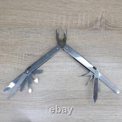 Vtg 4.5 Victorinox SwissTool Pat Pend Swiss Army Knife Multi Tool Plier+ Sheath