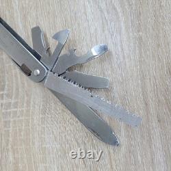 Vtg 4.5 Victorinox SwissTool Pat Pend Swiss Army Knife Multi Tool Plier+ Sheath