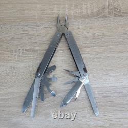 Vtg 4.5 Victorinox SwissTool Pat Pend Swiss Army Knife Multi Tool Plier+ Sheath