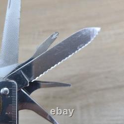 Vtg 4.5 Victorinox SwissTool Pat Pend Swiss Army Knife Multi Tool Plier+ Sheath