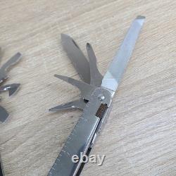 Vtg 4.5 Victorinox SwissTool Pat Pend Swiss Army Knife Multi Tool Plier+ Sheath