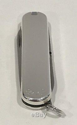 Vtg Tiffany & Co. 18K & Sterling Silver 750 & 925 Swiss Army Pocket Knife with Box
