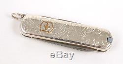 Vtg Tiffany & Co. 18k Gold & Sterling Silver Swiss Army Pocket Knife with Pen