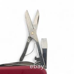 Vtg Victorinox 3.3713 Swiss Officer Suisse Pocket Knife In Box Nos With Paperwork