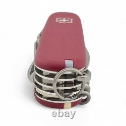 Vtg Victorinox 3.3713 Swiss Officer Suisse Pocket Knife In Box Nos With Paperwork