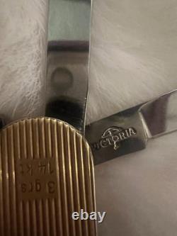 Vtg Victorinox Swiss Army knife featuring a solid 14k gold 3 Gr