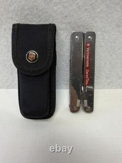 Vtg Victorinox SwissTool Pat Pend Swiss Army Knife Multi Tool Plier- with Case
