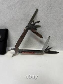 Vtg Victorinox SwissTool Pat Pend Swiss Army Knife Multi Tool Plier- with Case