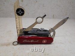 Vtg. Wenger Swiss Army Knife 16-Tool, Red, 10 Layer, Eddie Bauer NIB