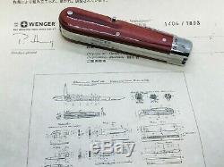 WENGER 1893 MODEL 125th Anniversary Heritage Swiss Army Knife + Box papers