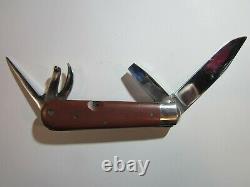 WENGER DELEMONT 1942 Old Cross Swiss Army Knife Sackmesser Couteau Militaire