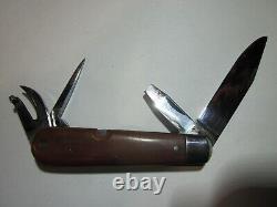 WENGER DELEMONT 1944 Old Cross Swiss Army Knife Sackmesser Couteau Militaire