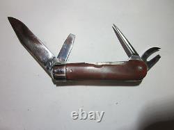 WENGER DELEMONT 1944 Old Cross Swiss Army Knife Sackmesser Couteau Militaire