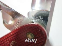 WENGER DELEMONT 1963 Old Cross Swiss Army Knife Sackmesser Couteau Militaire