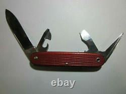 WENGER DELEMONT 1963 Old Cross Swiss Army Knife Sackmesser Couteau Militaire