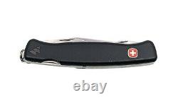 WENGER DELEMONT Black Ranger 06 Mountaineer Swiss Army Knife! WITH SHEATH
