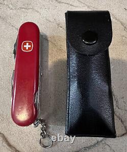 WENGER DELÉMONT REGAL LOCK FEATURE WithCASE SWISS ARMY KNIFE RARE/RETIRED EUC