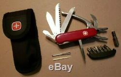 WENGER MIni Grip Folding Swiss Army Knife SAK Pocket Tool SERRATED BLADE Pliers