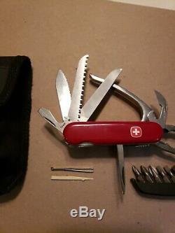 WENGER MIni Grip Folding Swiss Army Knife SAK Pocket Tool SERRATED BLADE Pliers