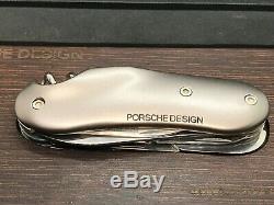 WENGER Porsche Design 37 Cigar Cutter SWISS ARMY KNIFE Ruthenium Handles +SHEATH