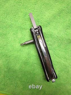 WENGER Swiss Army Knife Grip II, multitool with adapter, bits, pouch, excellent