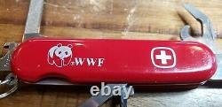 WWF Panda Red Wenger Swiss Army Knife. Rare vintage